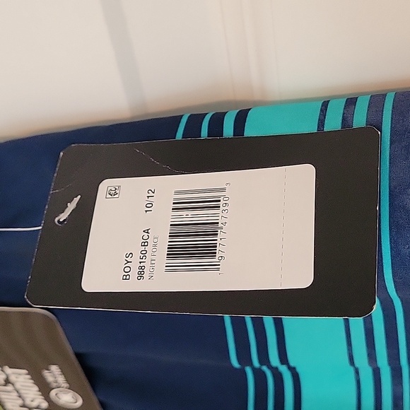 Boys Hurley Swim Short Size L 10/12 NWT Blue - Picture 3 of 5